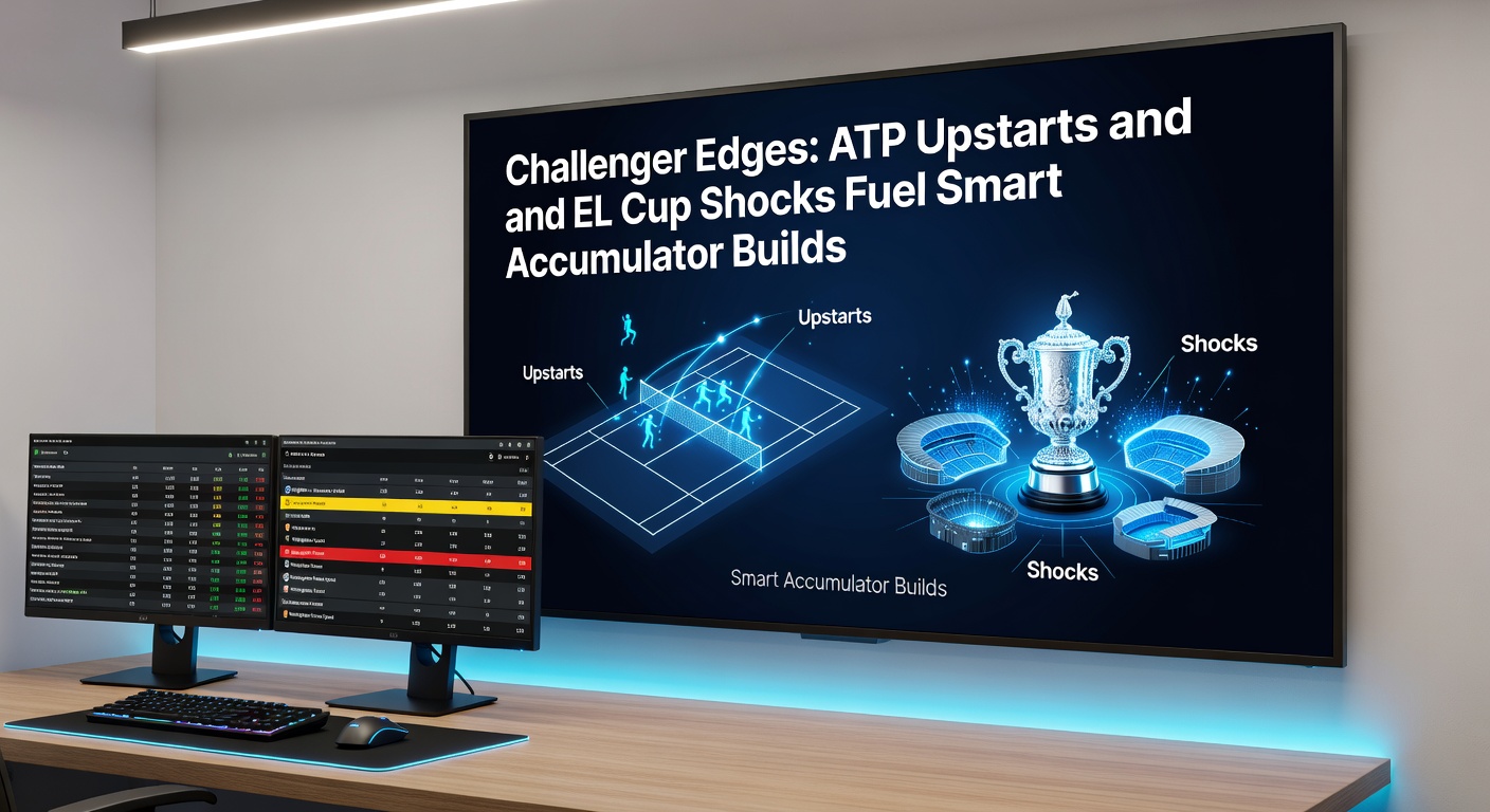 EFL Cup shock scene with underdog fans celebrating a late goal against a Premier League side, stadium lights blazing