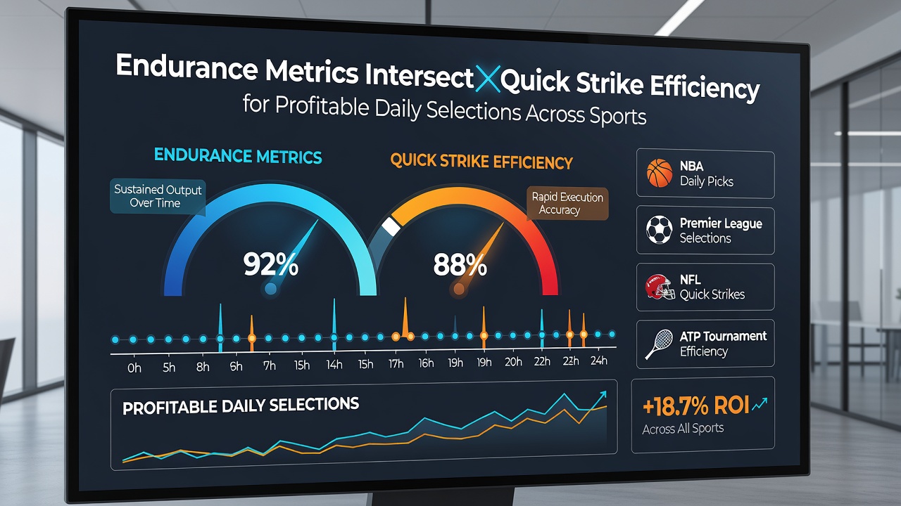 Detailed chart comparing endurance and quick strike metrics in live sports betting scenarios