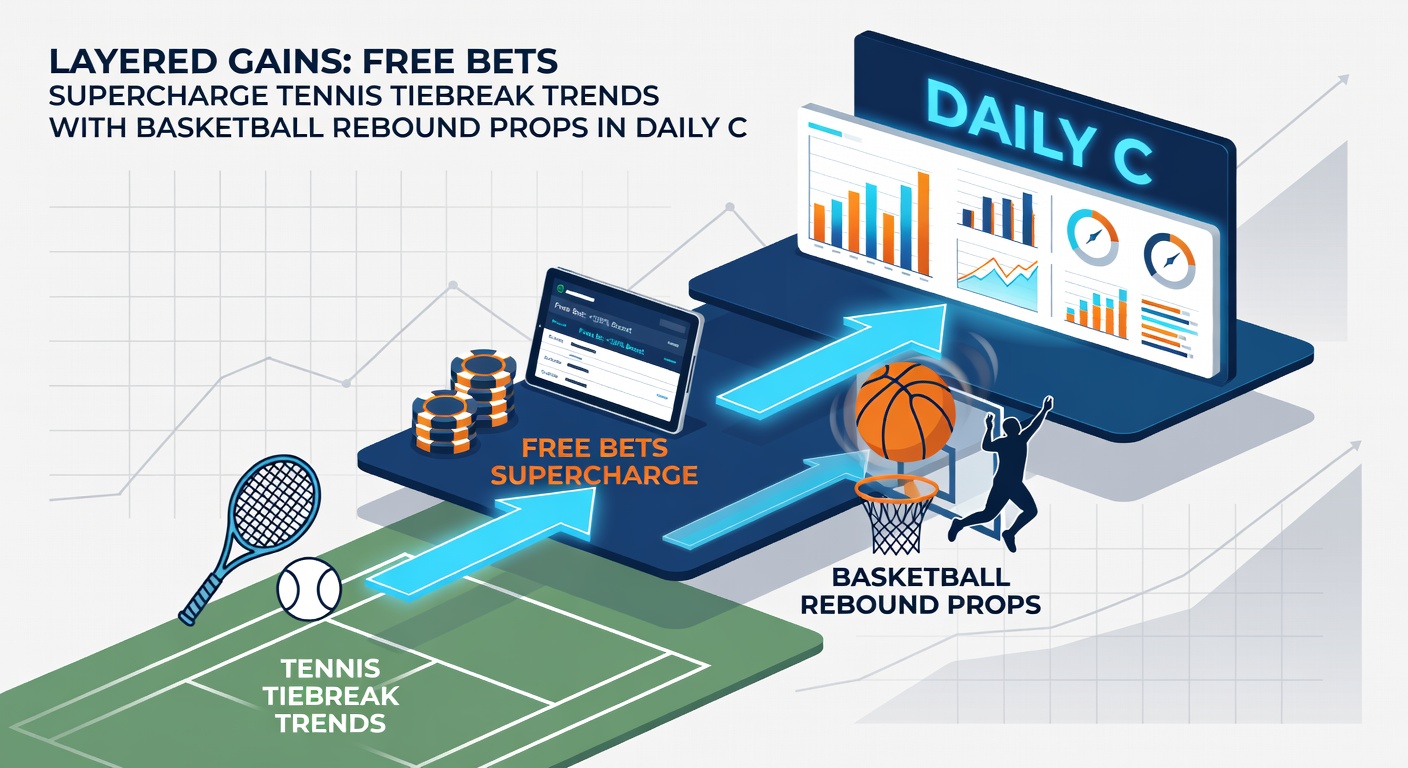 Basketball player dominating the rebounds during an intense NBA game, overlaid with tennis net graphic for betting synergy