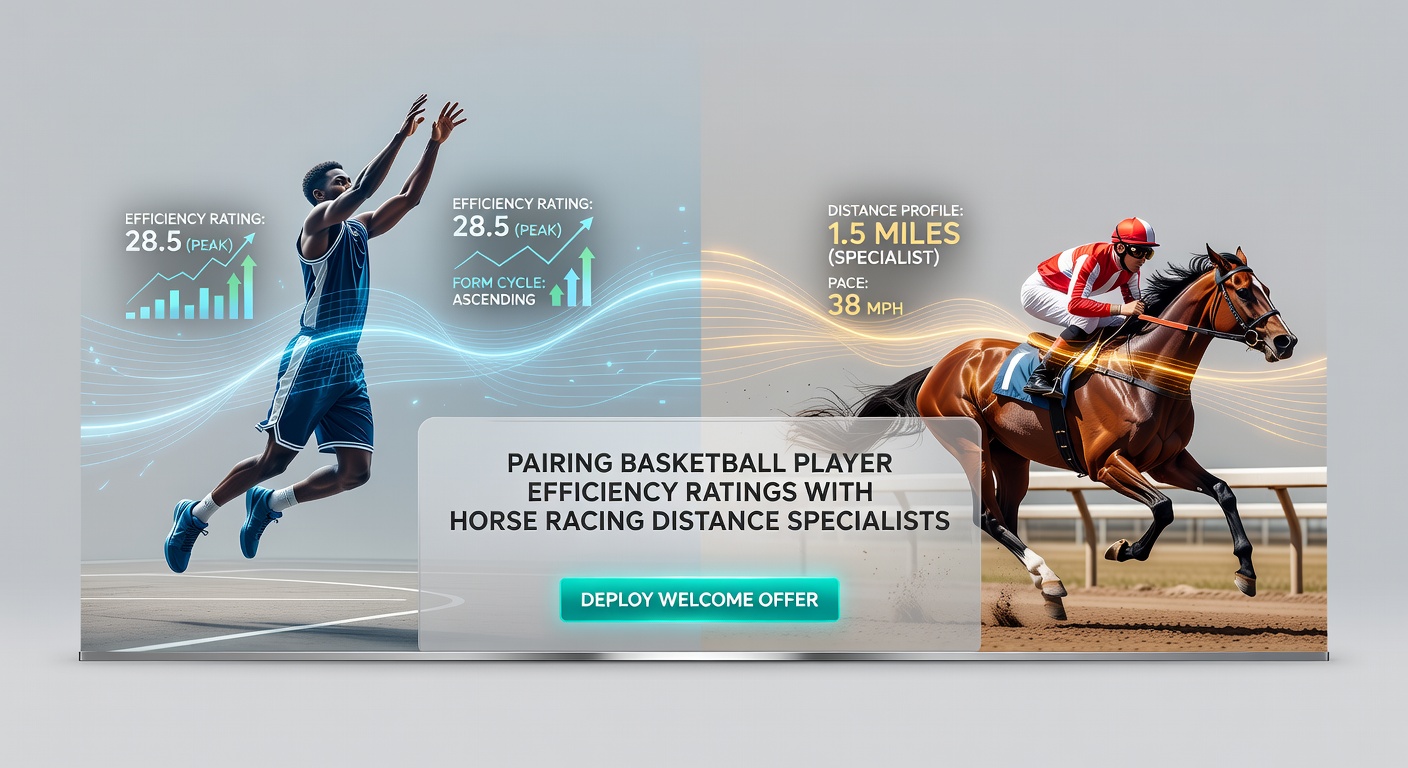 Basketball court and horse racing track side by side showing seasonal form analysis charts