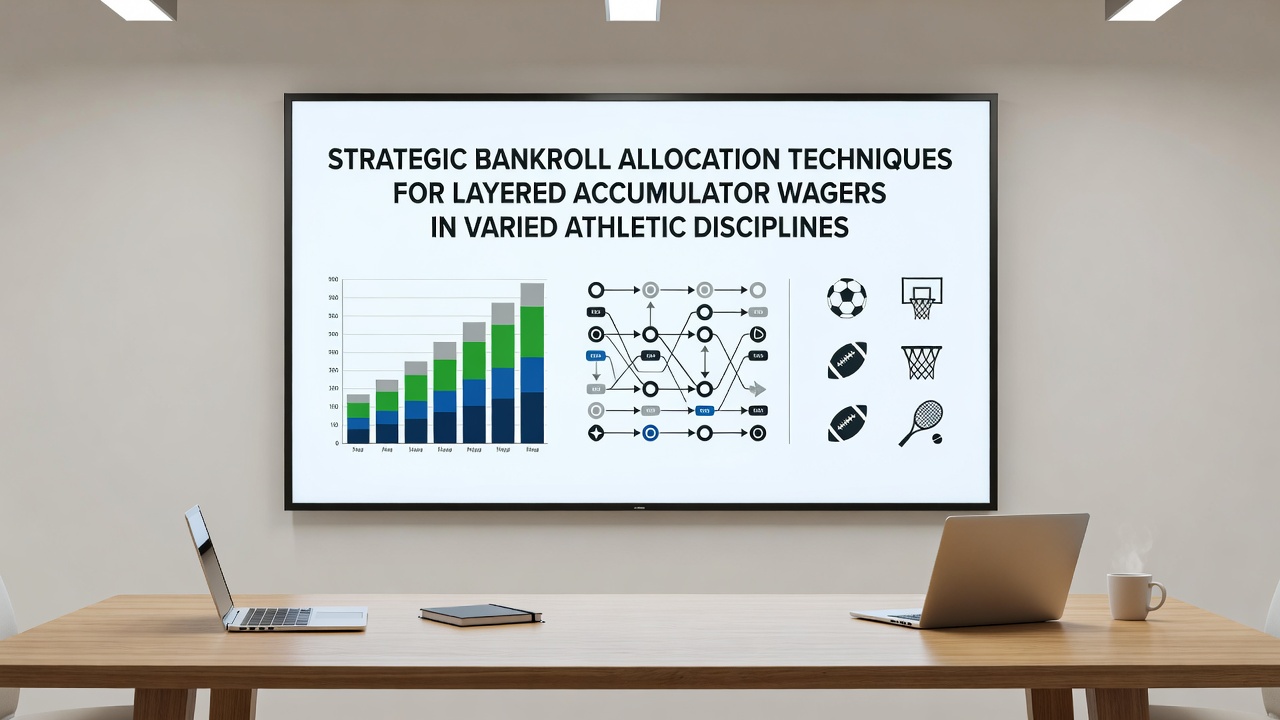 Graph illustrating bankroll allocation tiers for accumulator wagers in horse racing combined with basketball and football