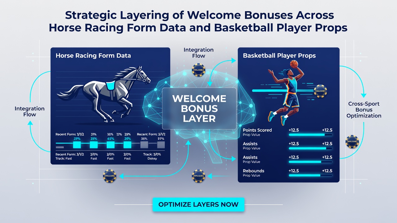 Layering horse racing form data with basketball player props in accumulator sequences