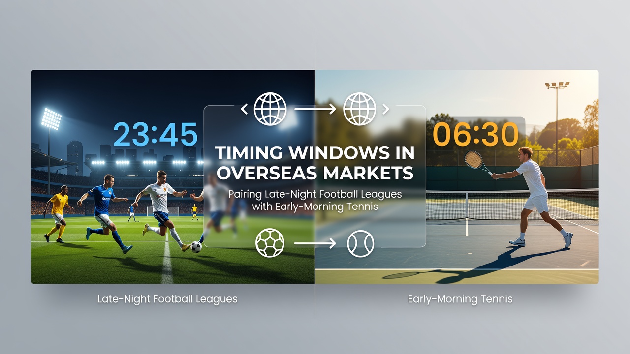 Digital interface displaying layered free bet options for football and tennis across time zones